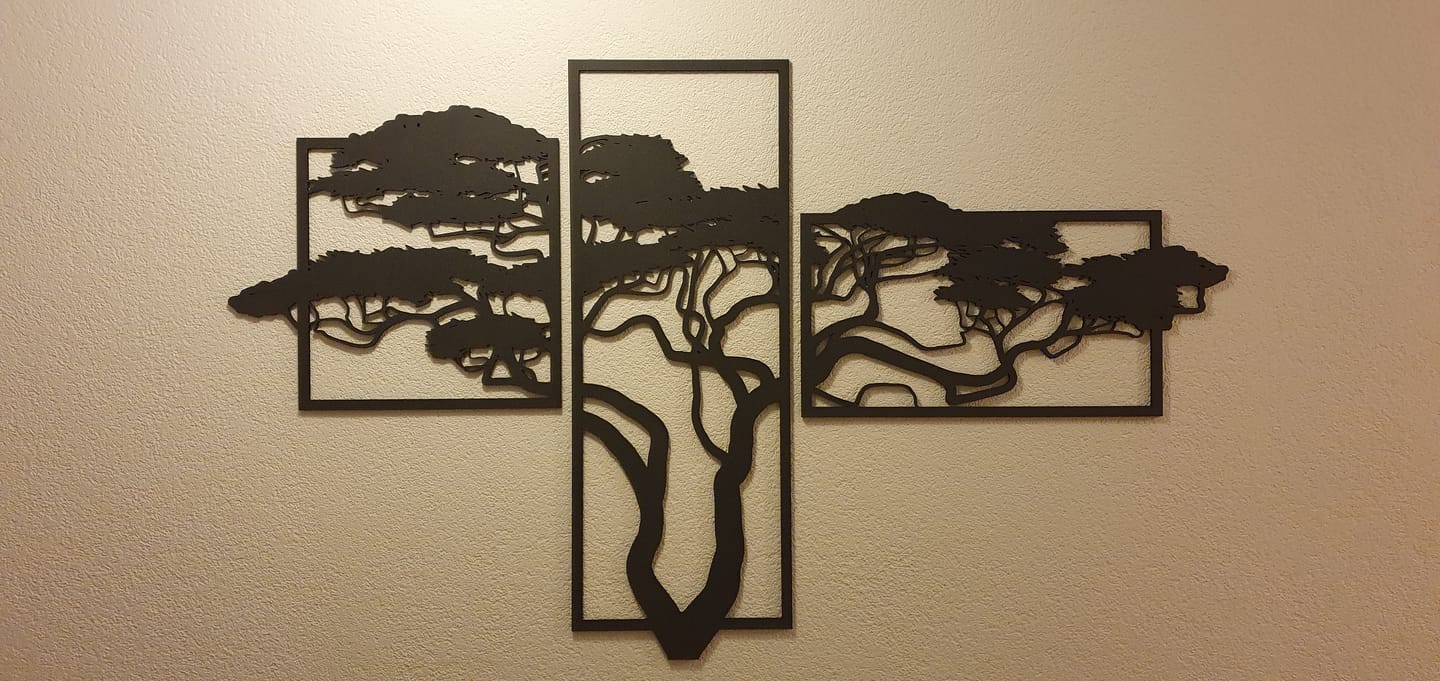 Customer photo review of Wanddecoratie | Acaciaboom 3-luik