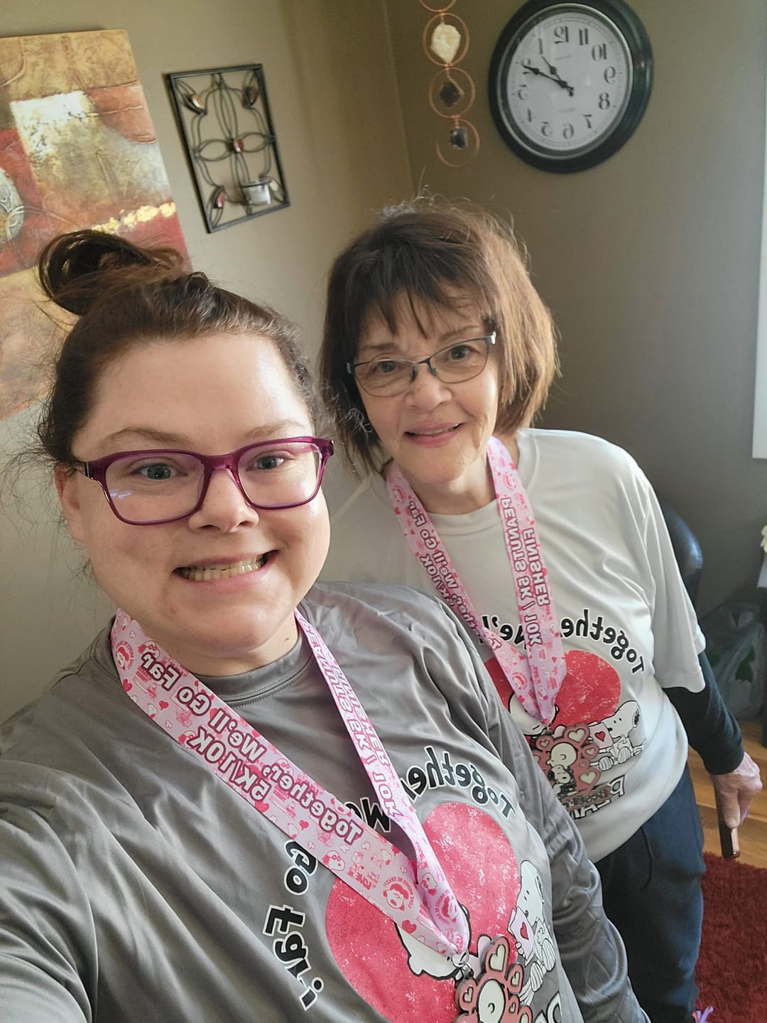 Customer photo review of Peanuts® 'Together We'll Go Far 5K/10K'