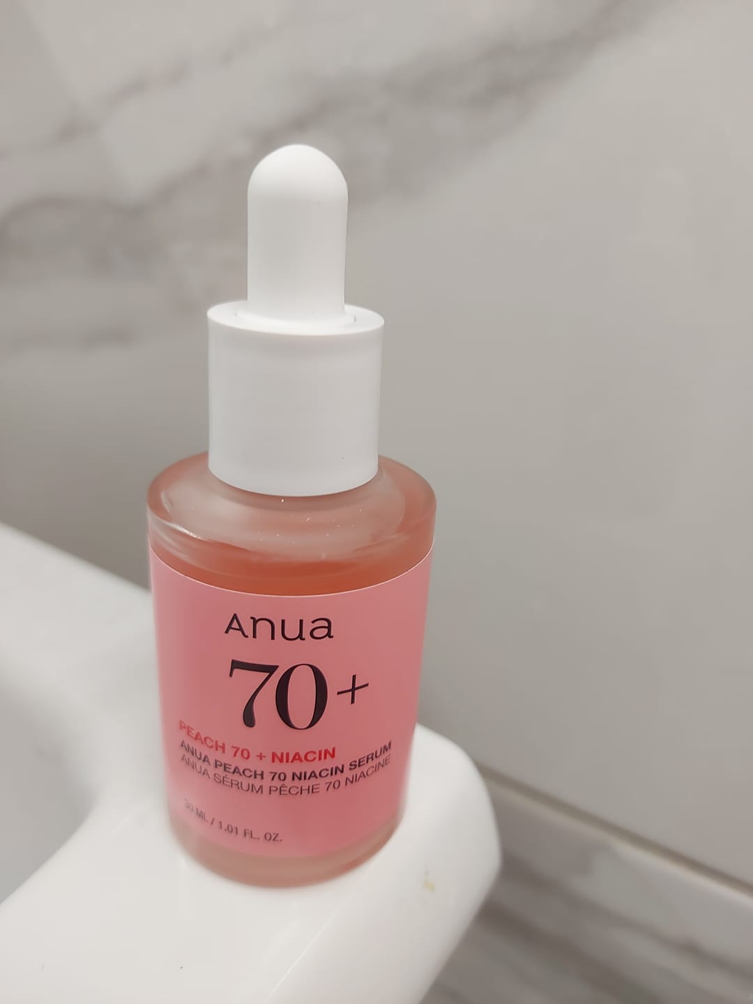 Customer photo review of Serums ar persiku gludai un mirdzošai ādai Anua Peach 70 Niacin Serum