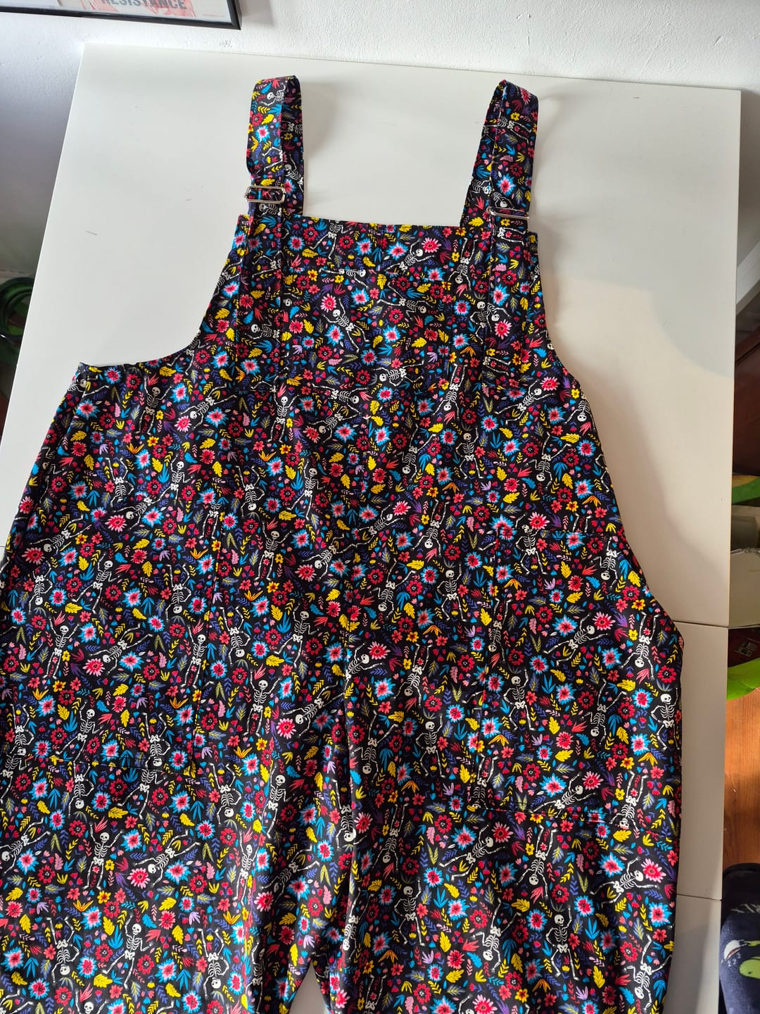 Customer photo review of Garden Skeletons Rose & Hubble Cotton Poplin Fabric