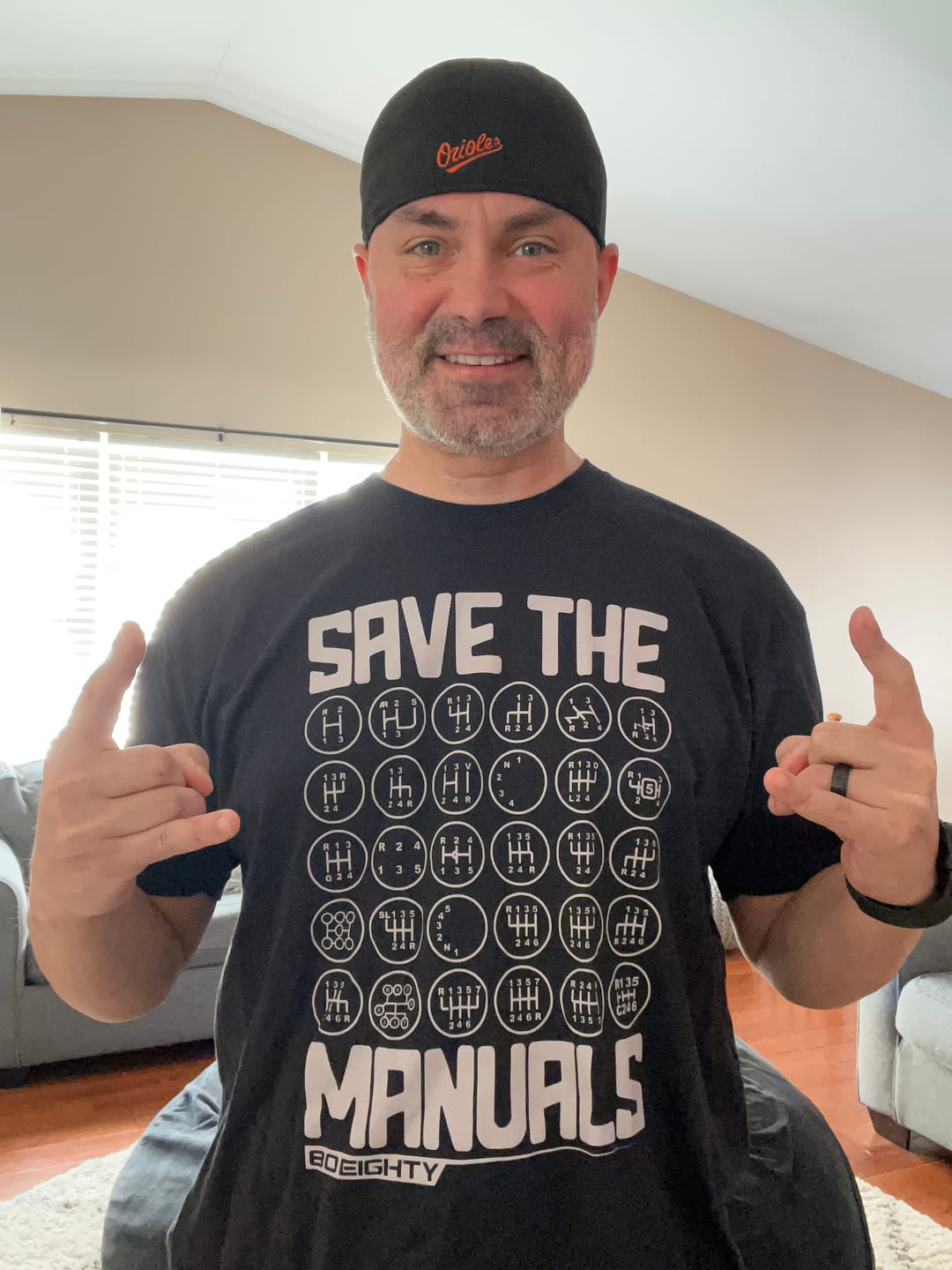 Customer photo review of 80Eighty® Save The Manuals Shirt