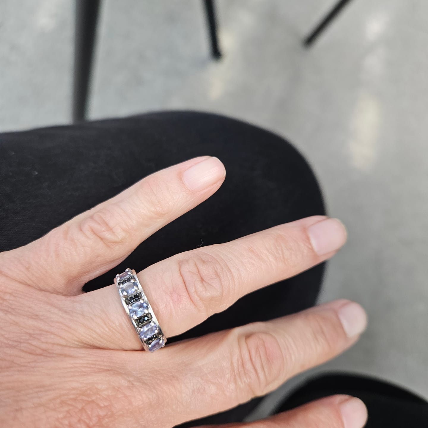 Customer photo review of Affordable Luxury Collection - Tanzanite & Spinel Gemstone Ring (Sterling)
