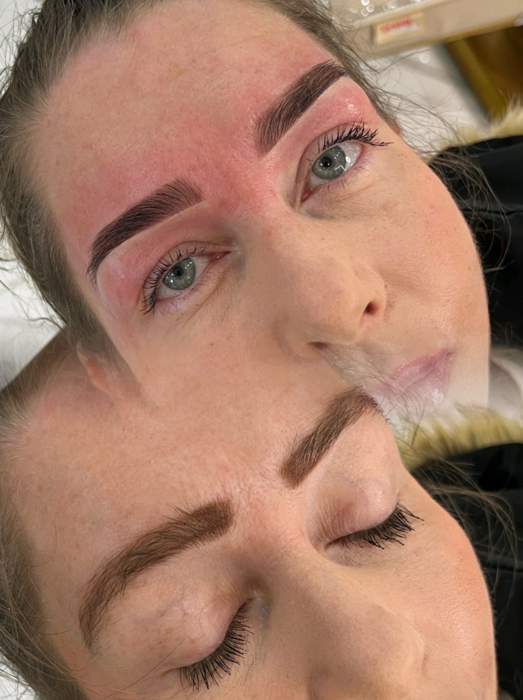 Customer photo review of Hybrid Stain and Eyebrow Lamination