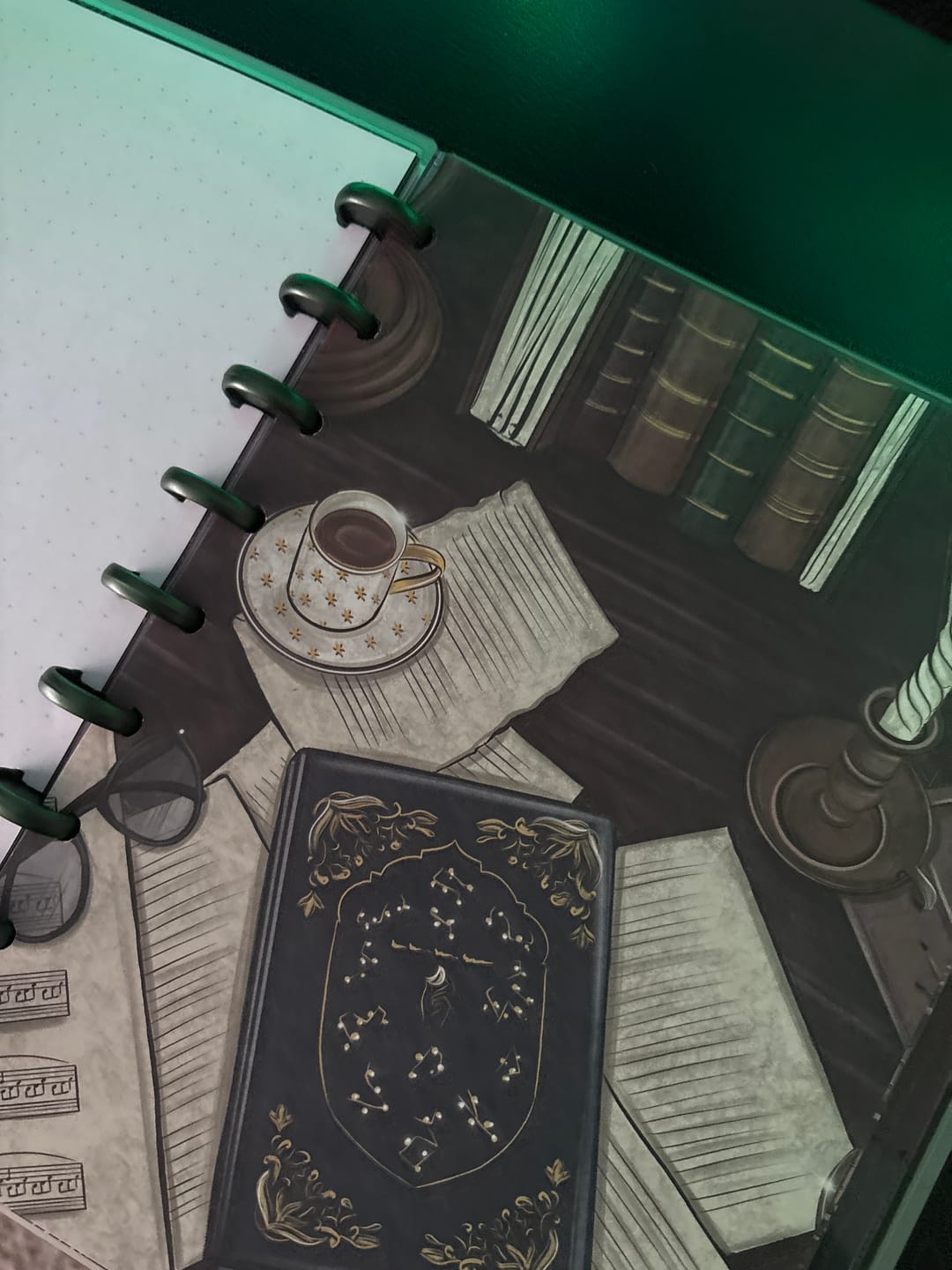 Customer photo review of Dark Academia All Booked Up Reading Journal