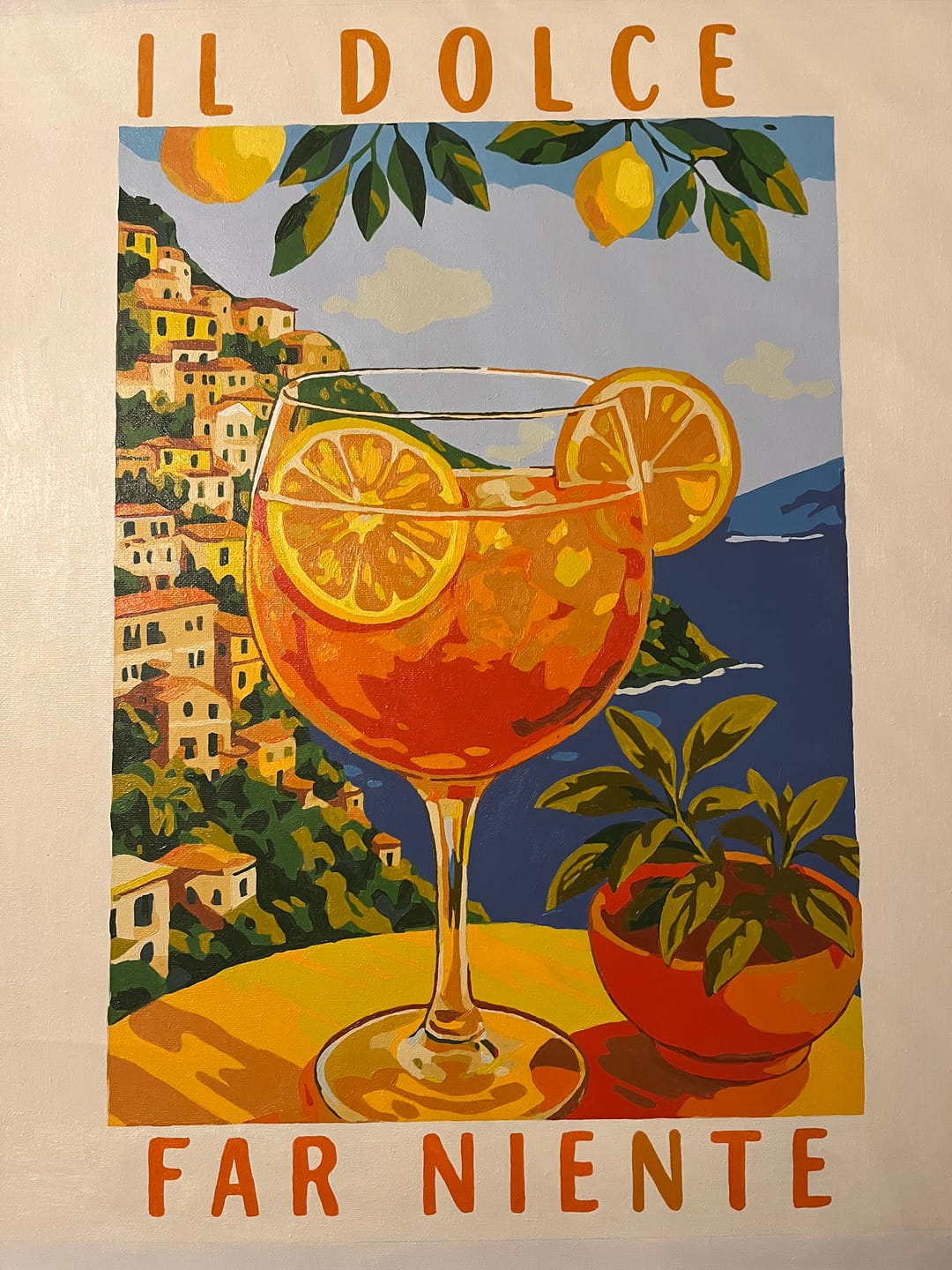 Customer photo review of Aperol in Italy | Paint by Numbers
