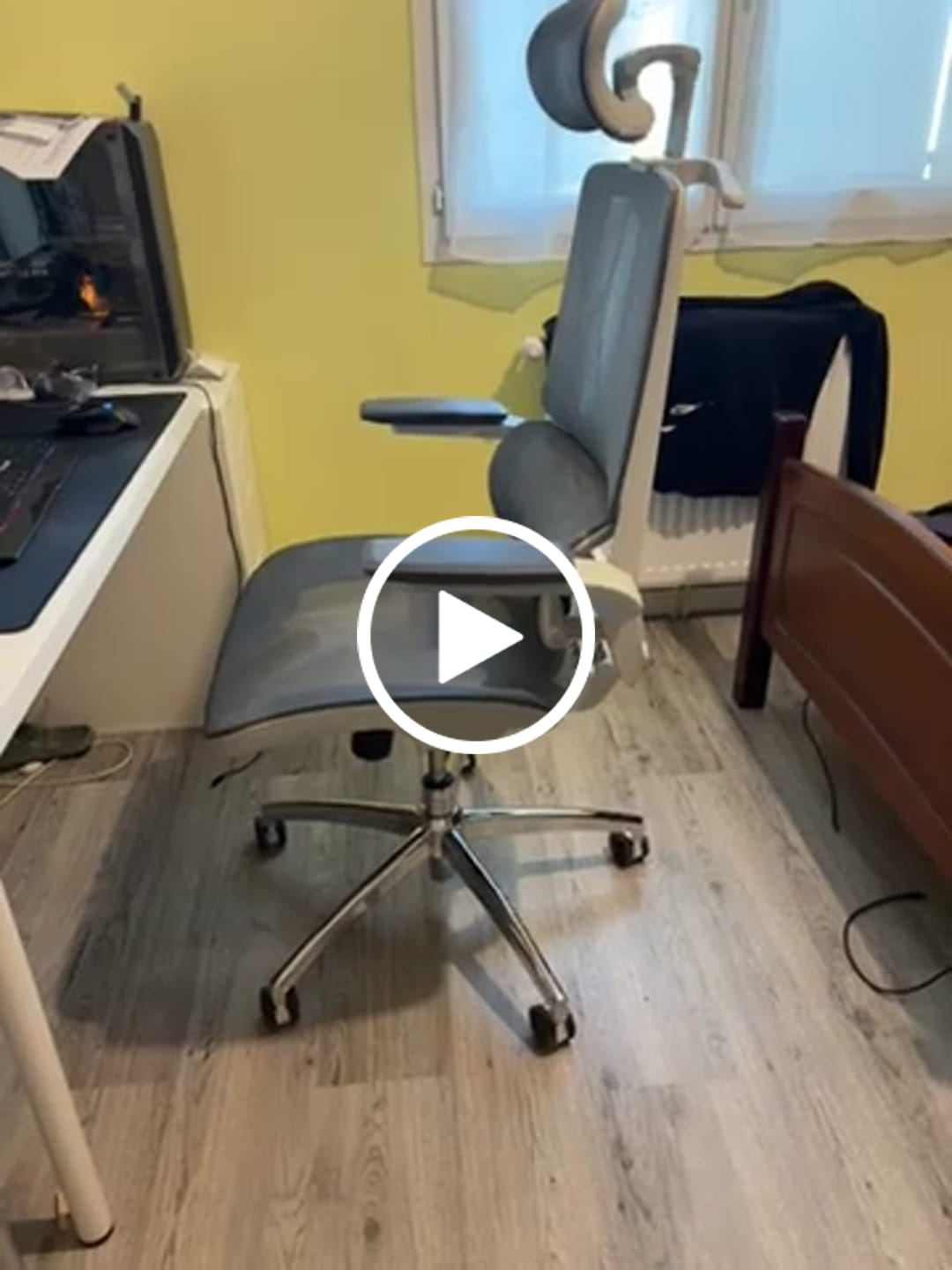 Customer video review of M59AS Chaise de bureau ergonomique