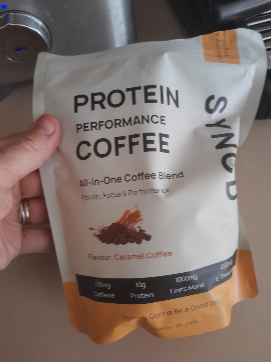 Customer photo review of Protein Coffee with Hydrolysed Grass Fed Collagen
