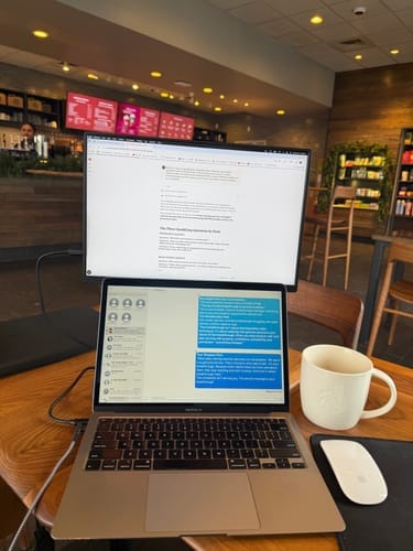 Customer photo review of 16” Portable Monitor + Stand