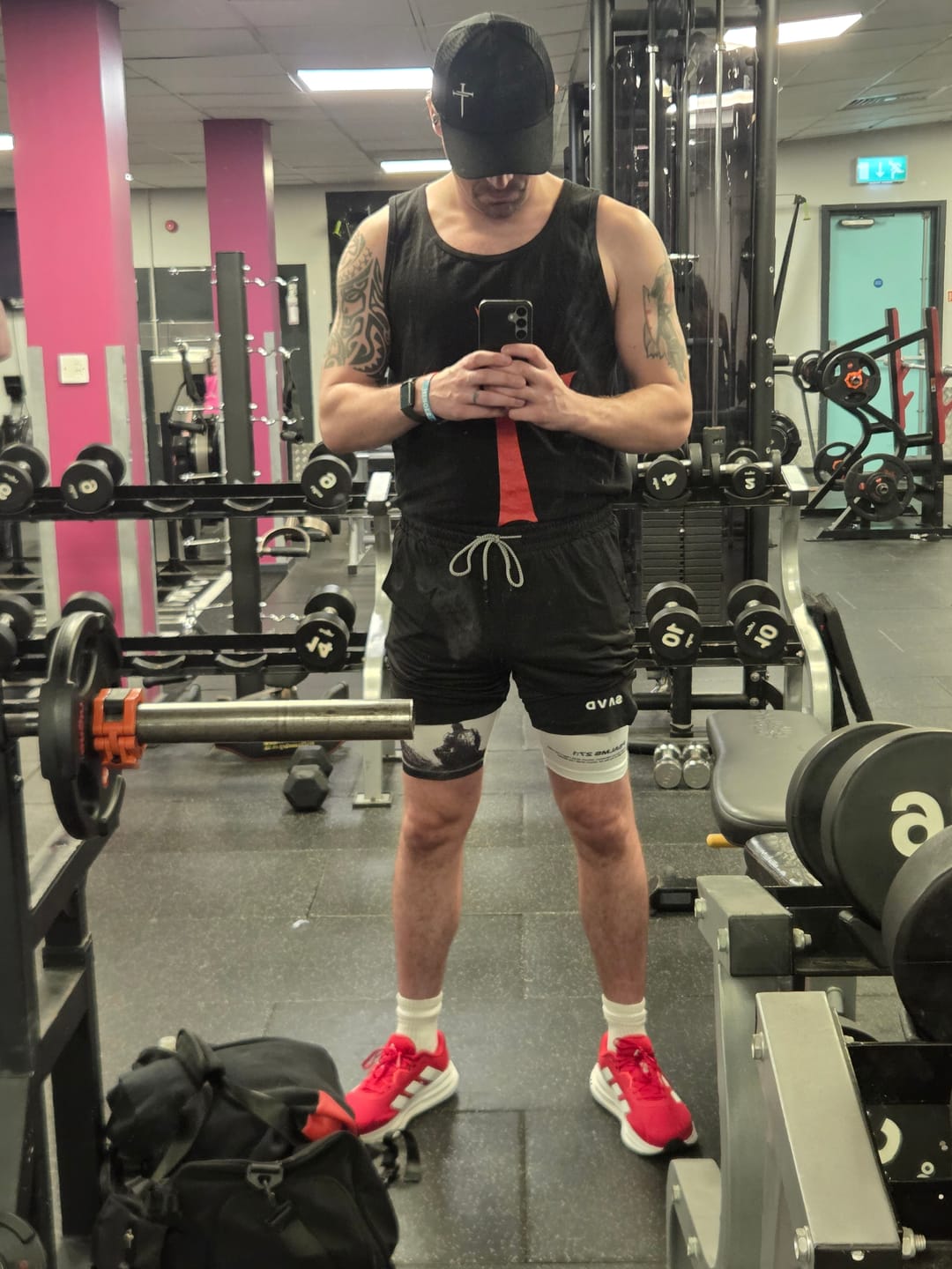 Customer photo review of Psalms 27:1 Soldier’s Faith Performance Shorts