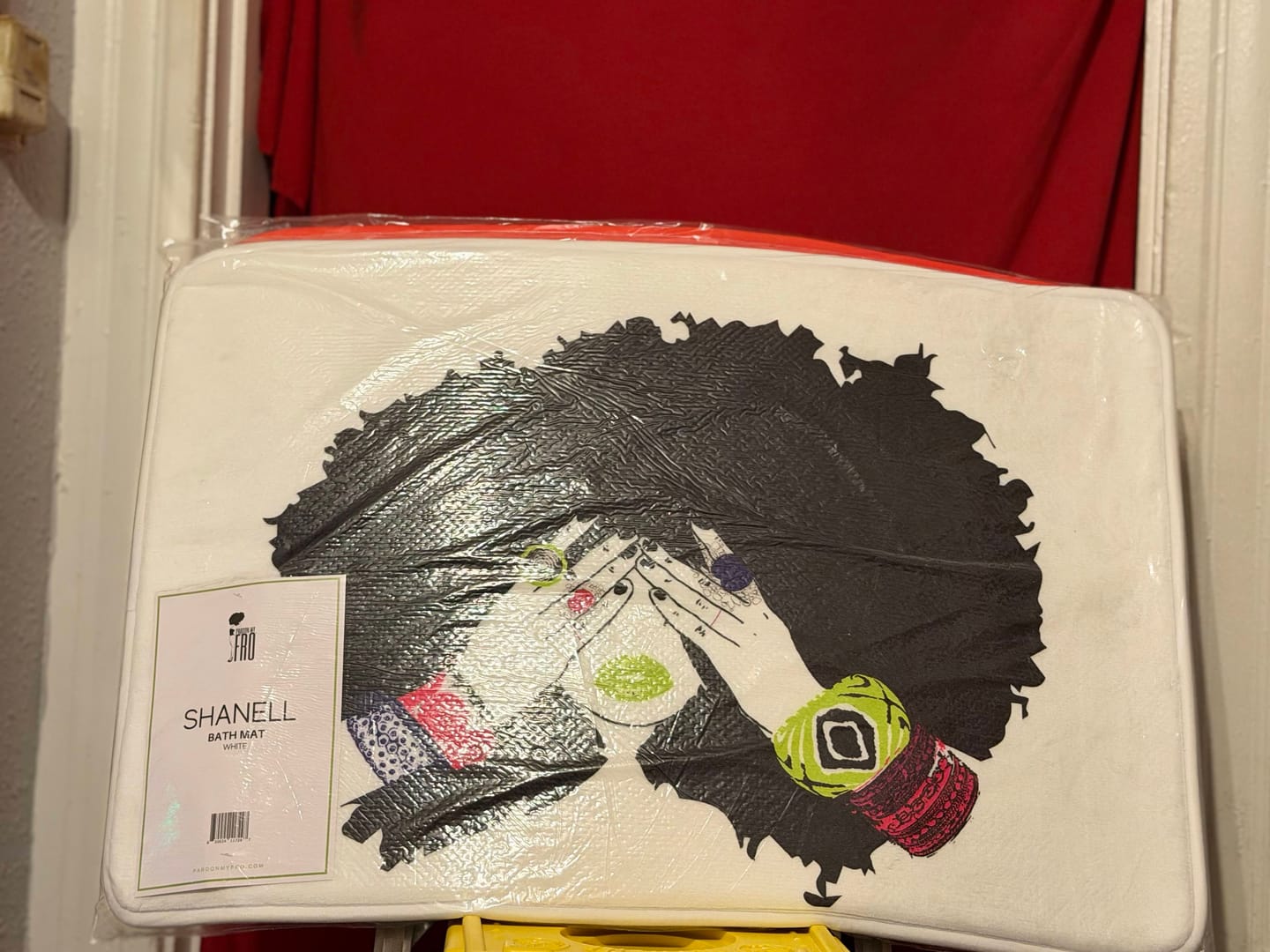 Customer photo review of Shanell White Bath Mat