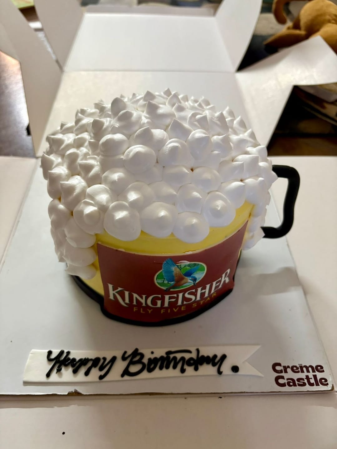 Customer photo review of Beer Custom Cake