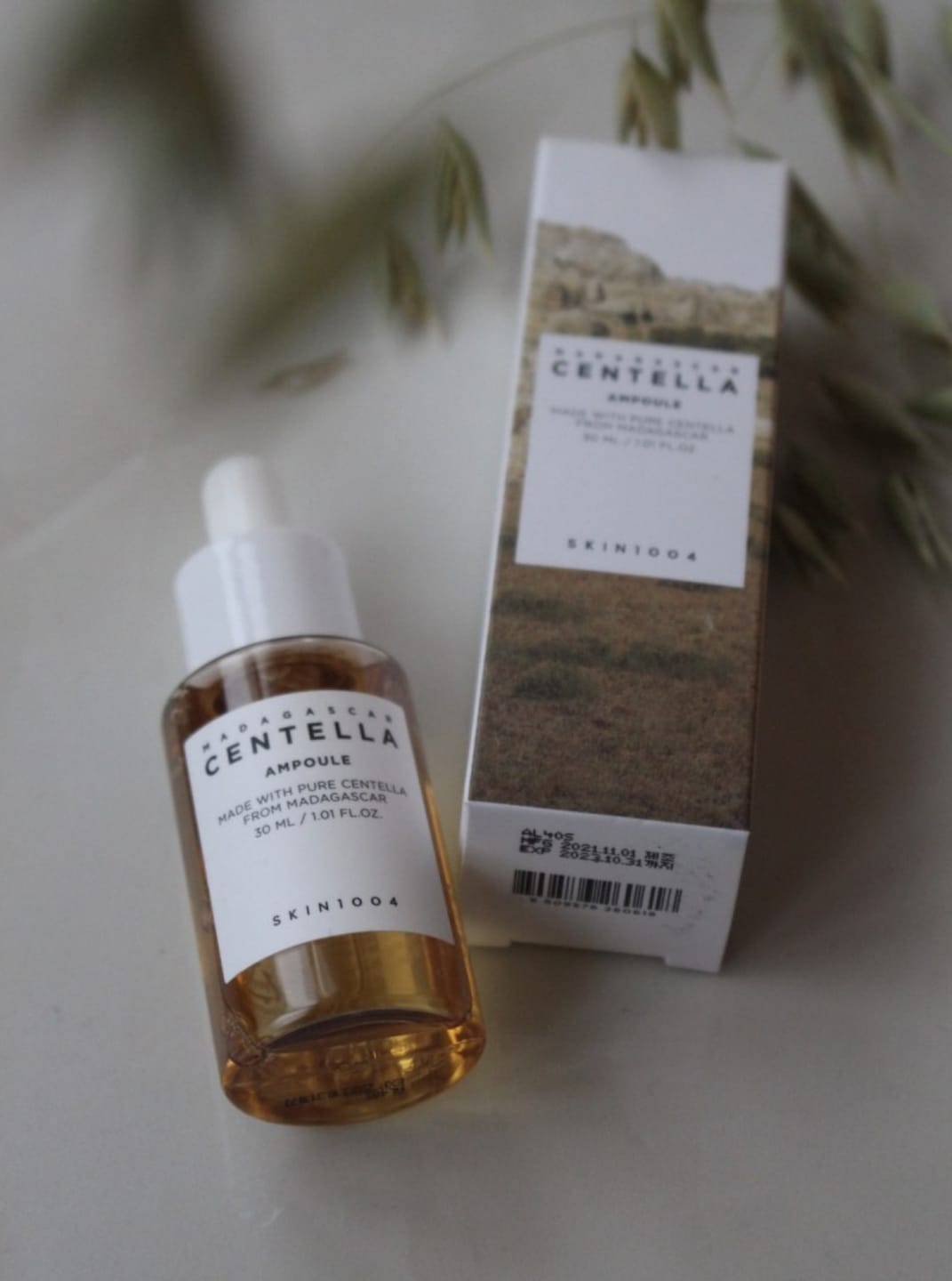 Customer photo review of Ampula ar azijas centellas ekstraktu SKIN1004 Madagascar Centella Ampoule