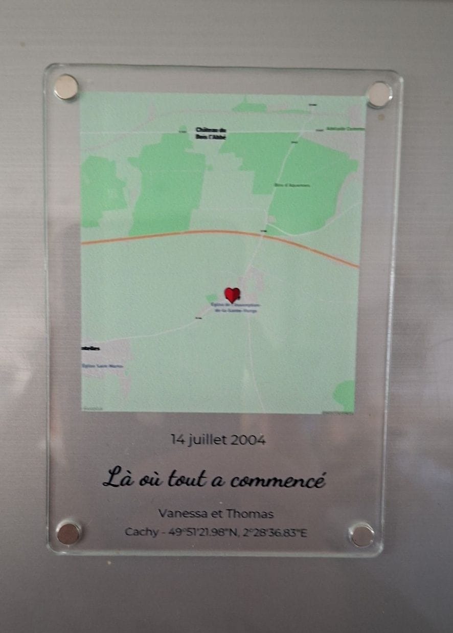 Customer photo review of «Notre événement – Aimant»
