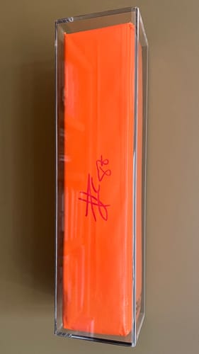 Customer photo review of Acrylic Football End Zone Pylon Display Case (A021/D04)