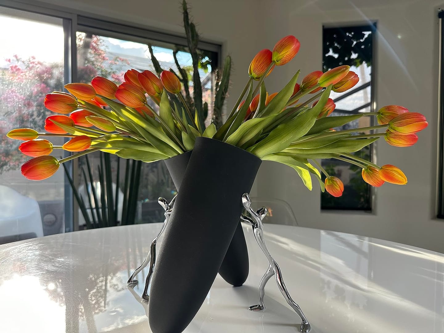 Customer photo review of 5er Bundle Künstliche Tulpen – Realistische Deko Blumen