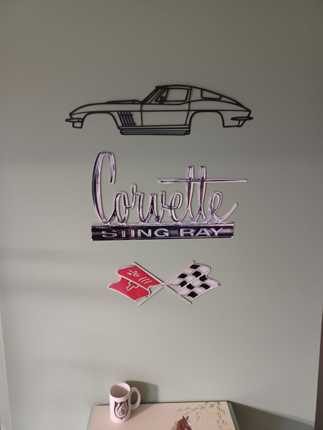 Customer photo review of 1967 Corvette Stingray 427 Metal Silhouette