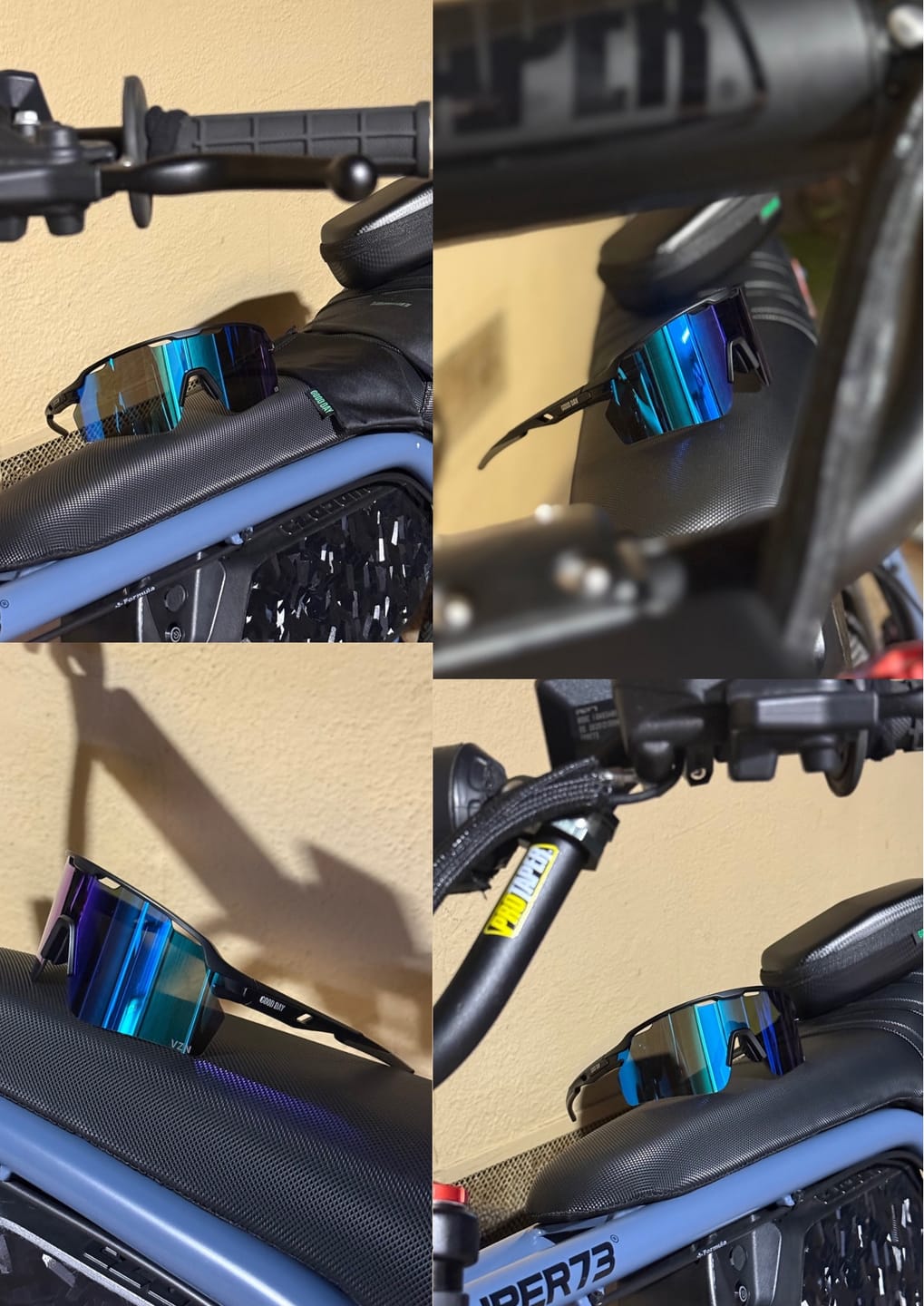 Customer photo review of The Jenna Sunglasses - Blue Lens