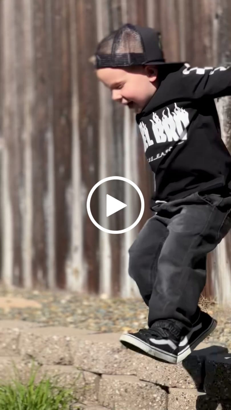 Customer video review of Long Sleeve Tee in Rebel Bro x Live Fast Flames