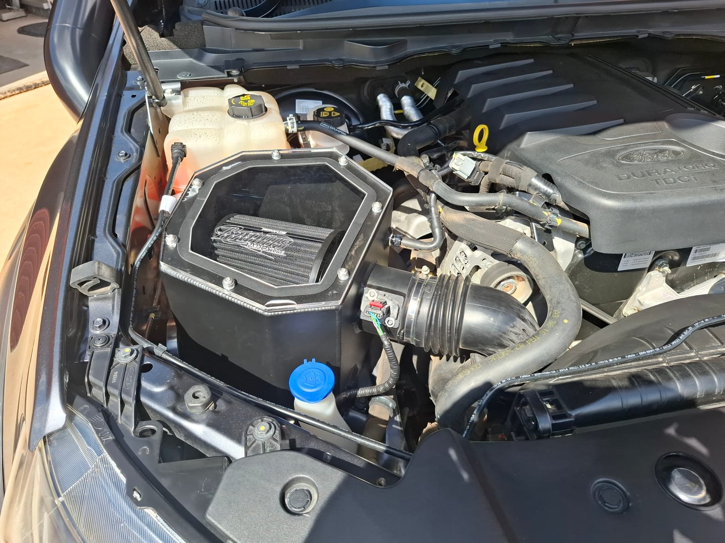 Customer photo review of Custom Air box to suit Ford PX Ranger  pod filter style