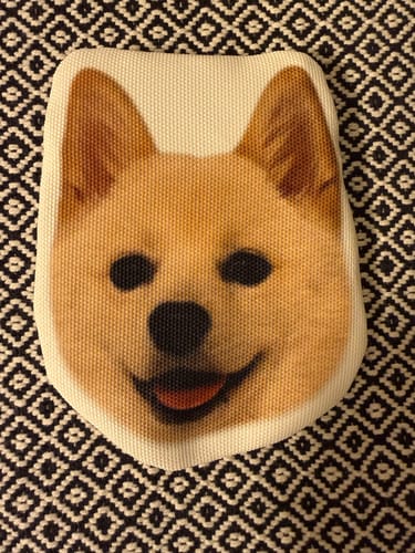 Customer photo review of 本物そっくり♪ペットフェイスバッグ