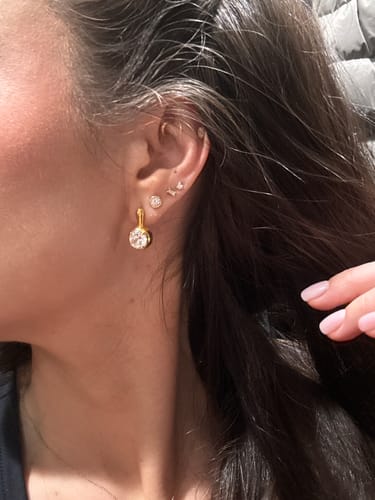 Customer photo review of The Clement Earrings