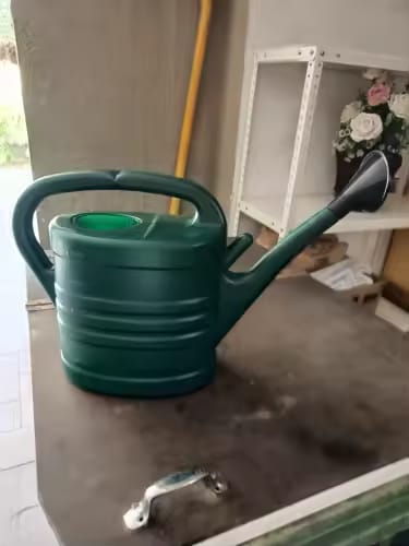 Customer photo review of Garden Watering Can 1.3 Gallon – Long Spout & Sprinkler Head
