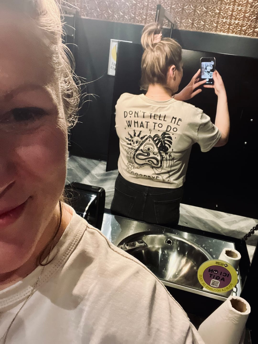 Customer photo review of Don't Tell Me What To Do T-Shirt