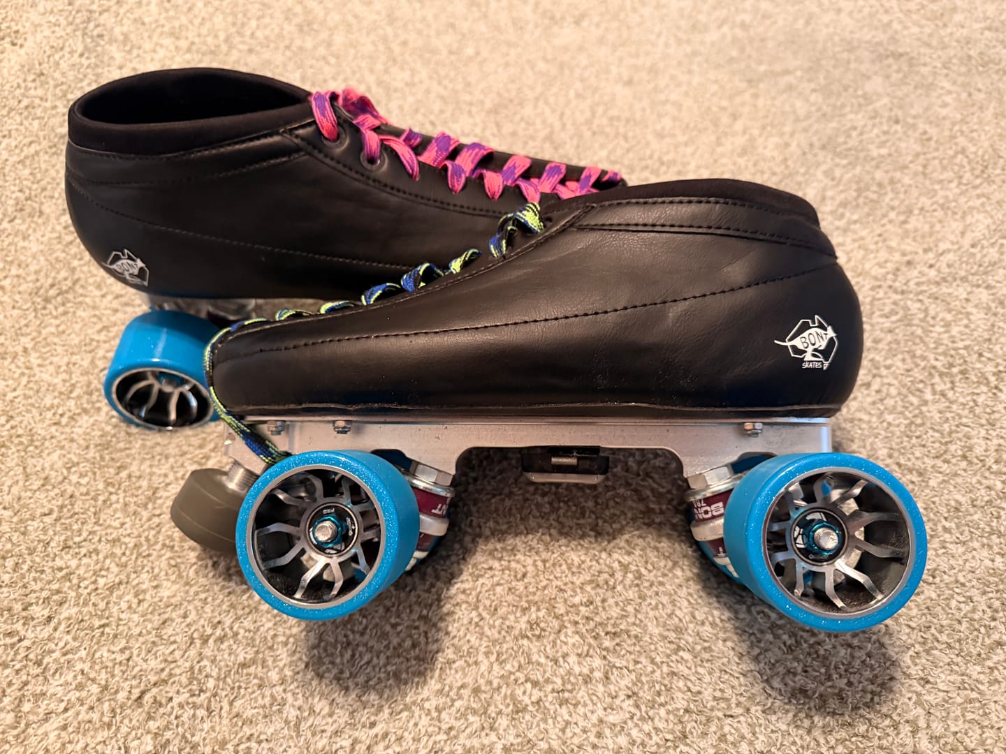 Customer photo review of Moonwalk Roller Skate Wheels – 64mm 96A Indoor