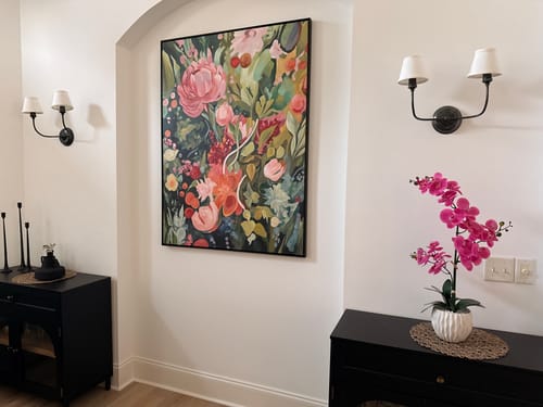Customer photo review of Flower Canvas Art #FL080