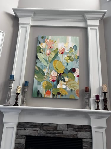 Customer photo review of Flower Canvas Art #FL021