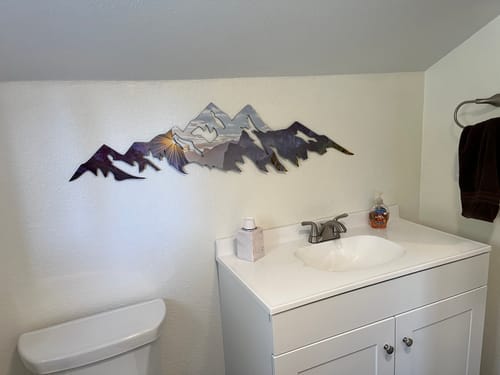 Customer photo review of Yosemite Mountains - Metal Wall Art