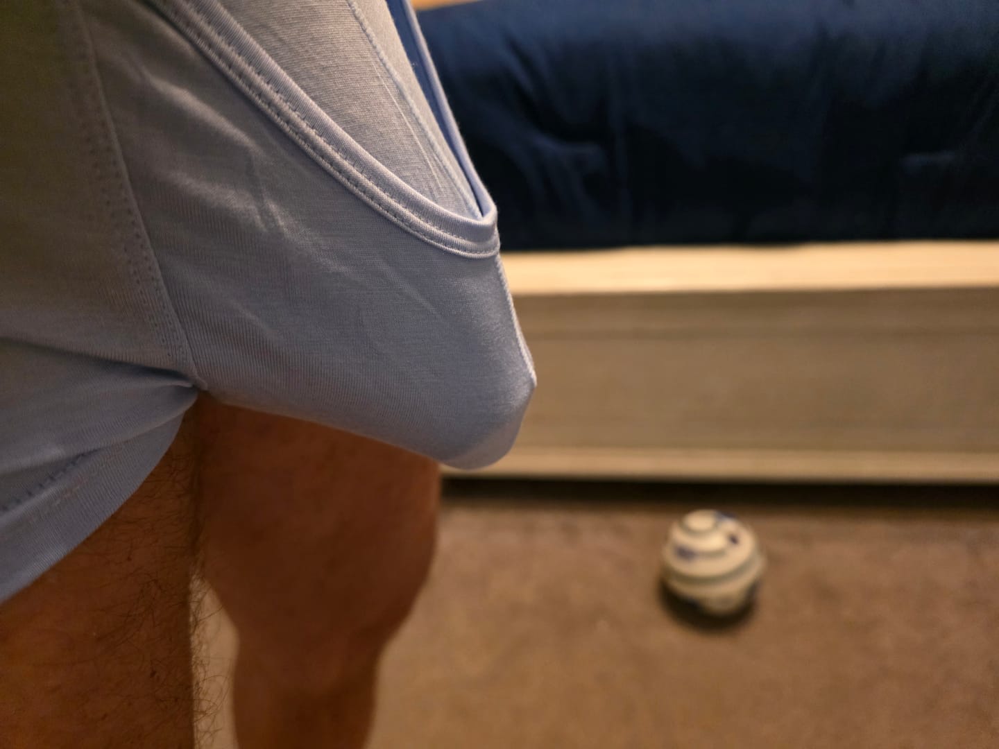 Customer photo review of Men’s Dual Ball Pouch Trunks With Fly Front