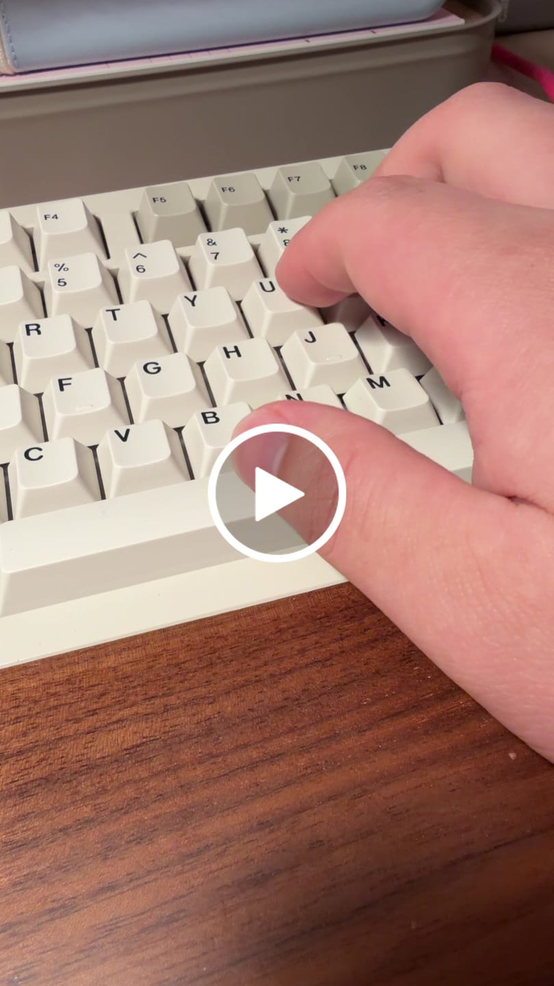 Customer video review of WINGTREE X LICHICX PINK PINK SILENT LINEAR SWITCH FACTORY LUBED (10PCS)
