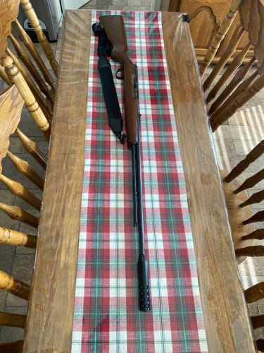 Customer photo review of 1/2x28 thread 5.5 inch extra long muzzle brake for .22LR/223/556 w/washer