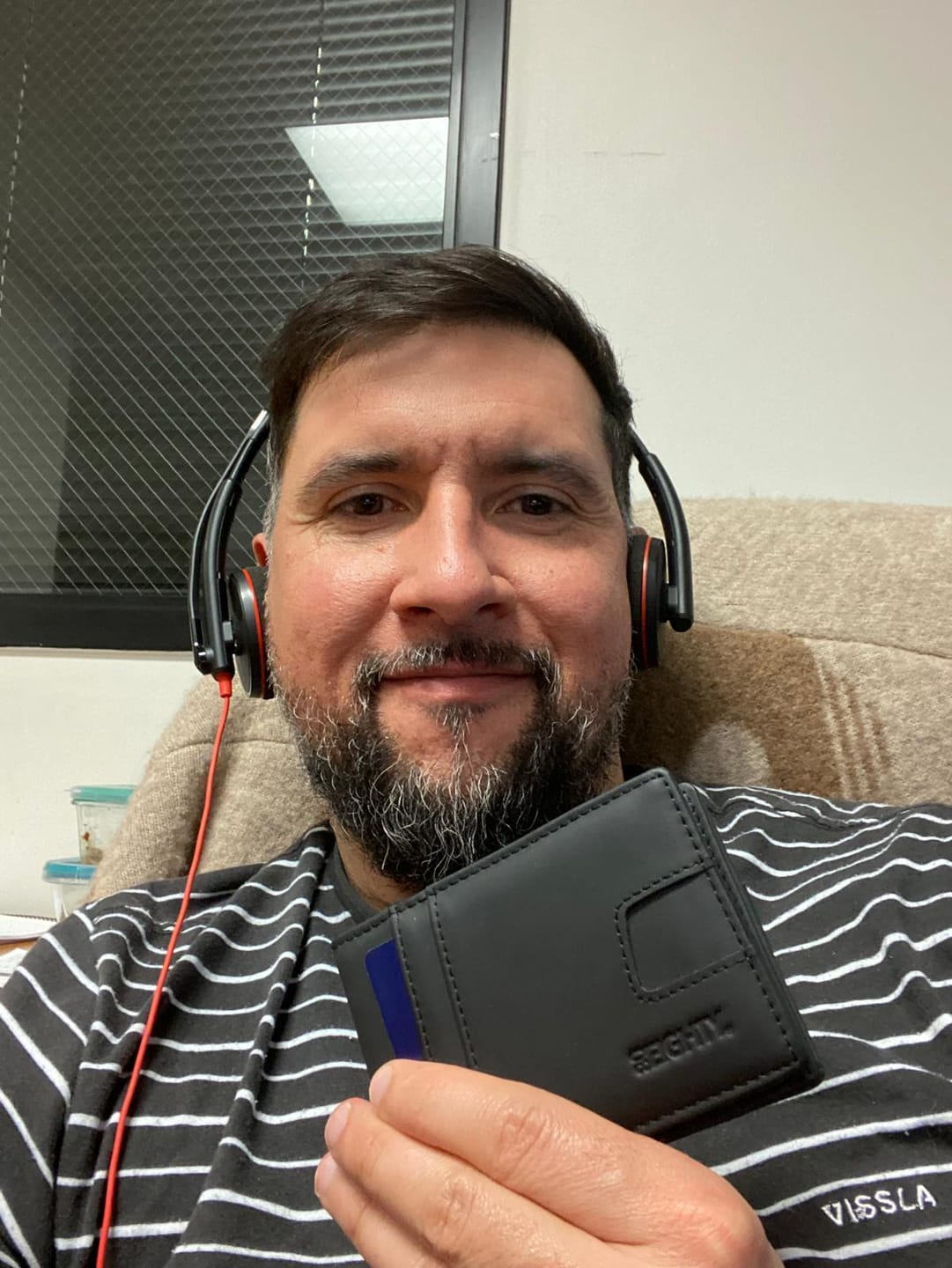 Customer photo review of 80Eighty® Matte Black Leather Wallet