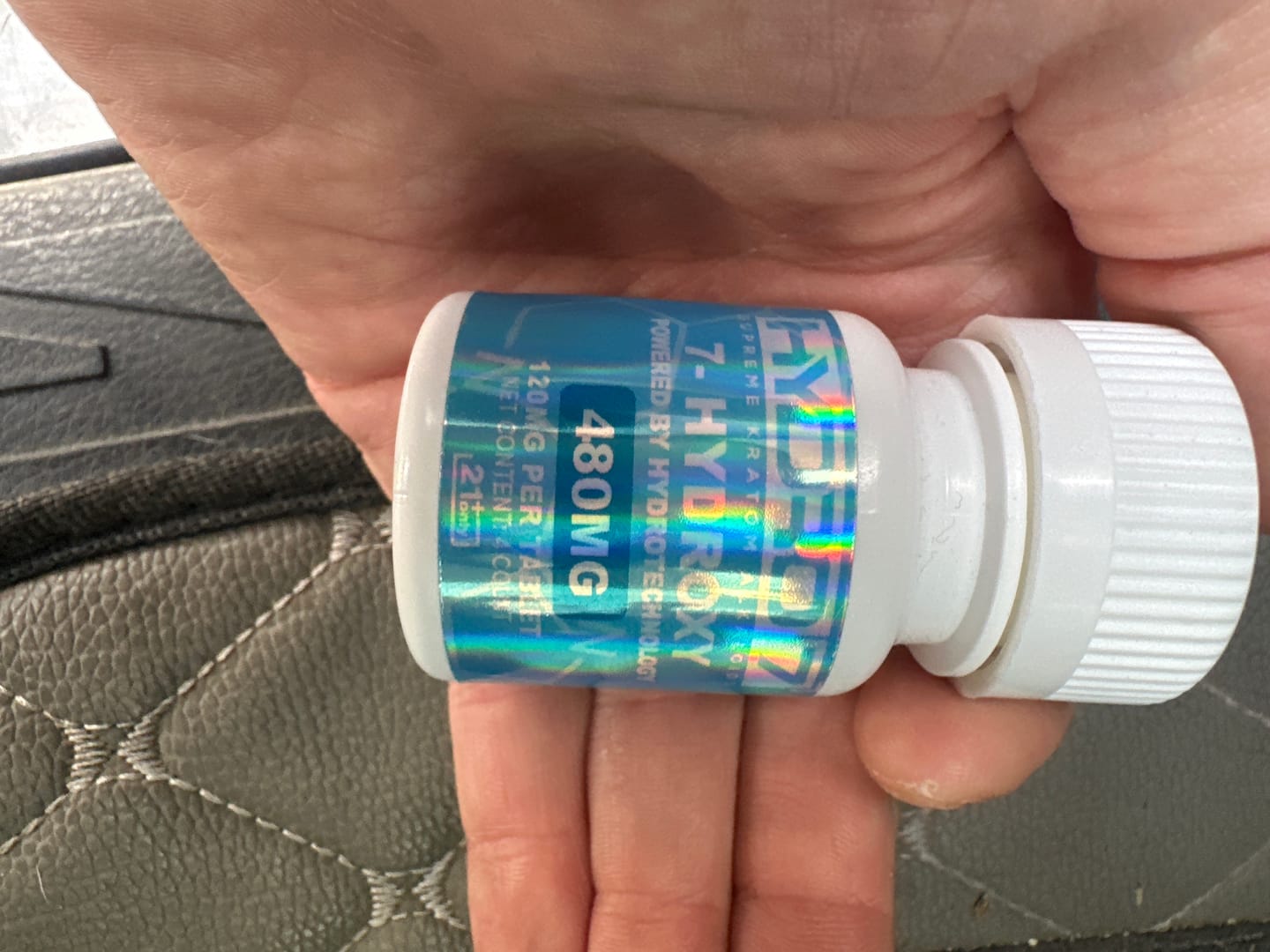Customer photo review of 7-Hydroxy Tablets - 60MG (50 Count) 3000MG
