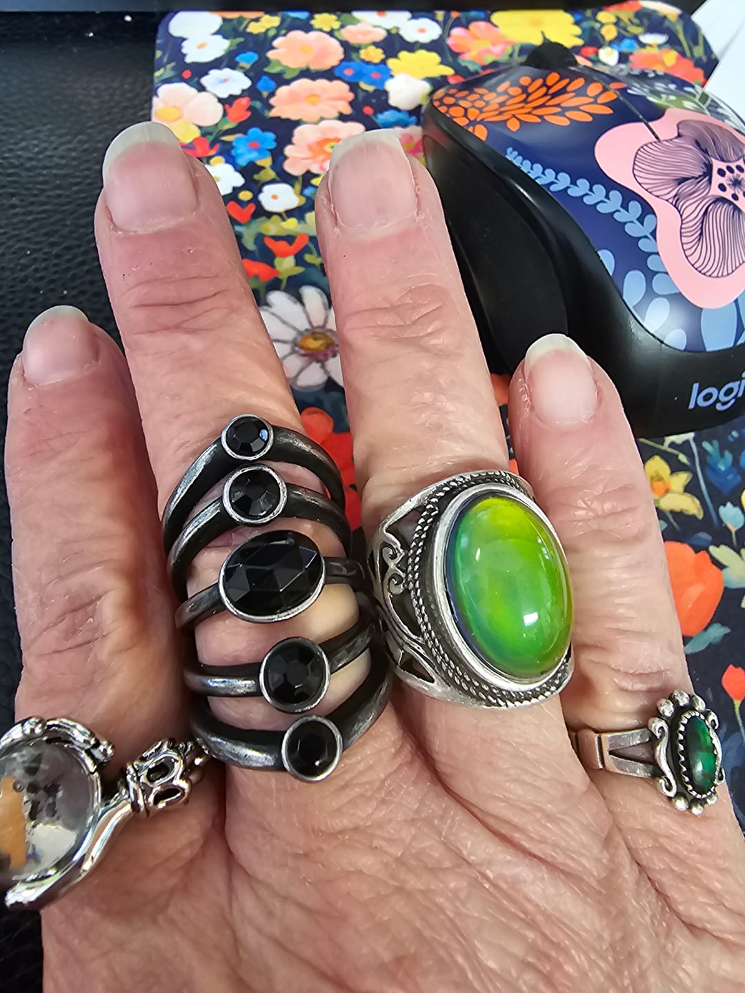 Customer photo review of New-Age Mood Ring