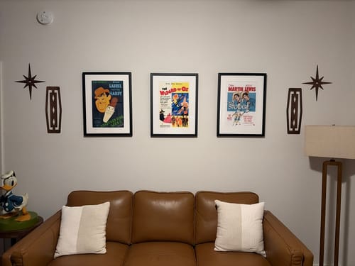 Customer photo review of The Suburban - Wood Mid Century Modern Wall Decor