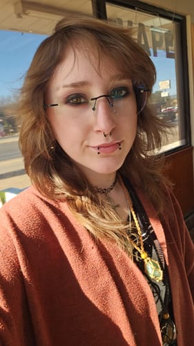 Customer photo review of Edie Eyeglasses