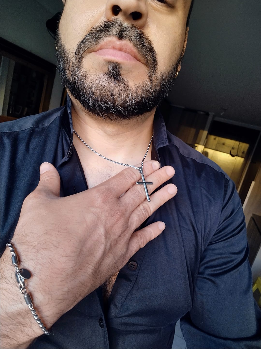 Customer photo review of Crucifix Pendant