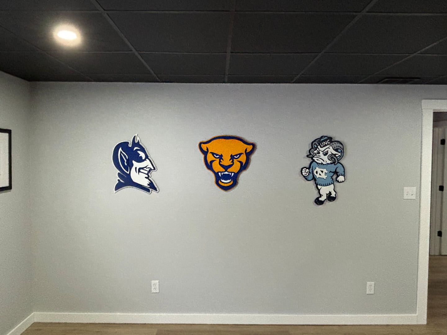 Customer photo review of Pittsburgh Panther Mascot 3D Vintage Metal Wall Art