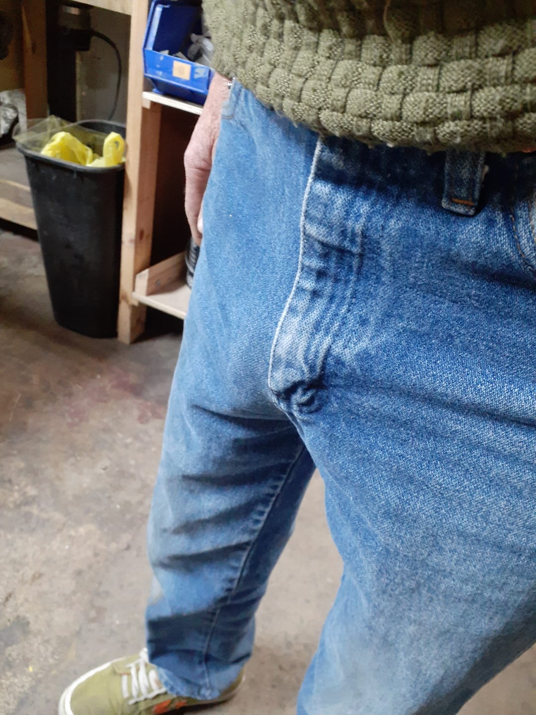 Customer photo review of Nylon 0in Strapless Jocks No Fly 3pk Red/Green/Purple
