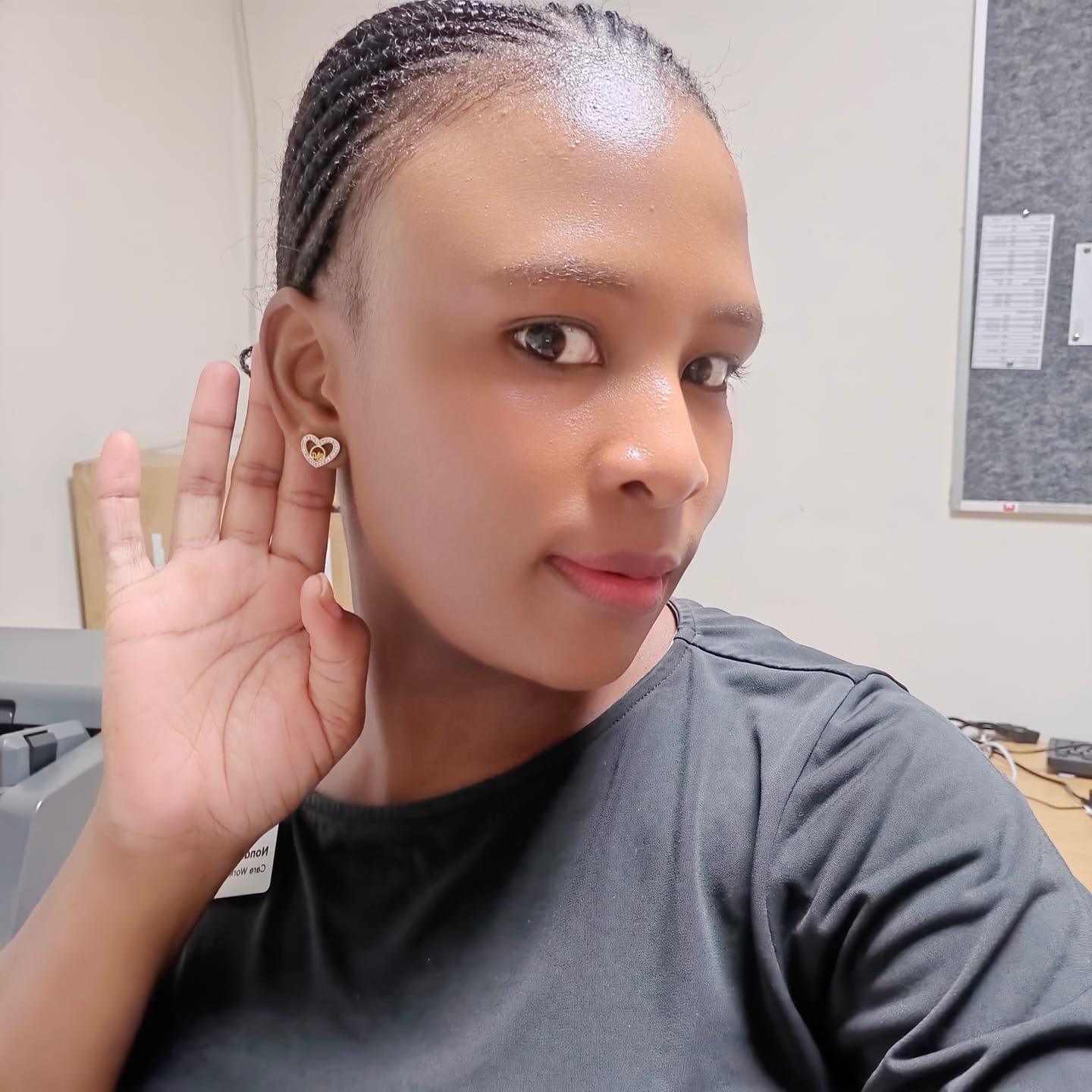 Customer photo review of Gold Thando Luxe Studs