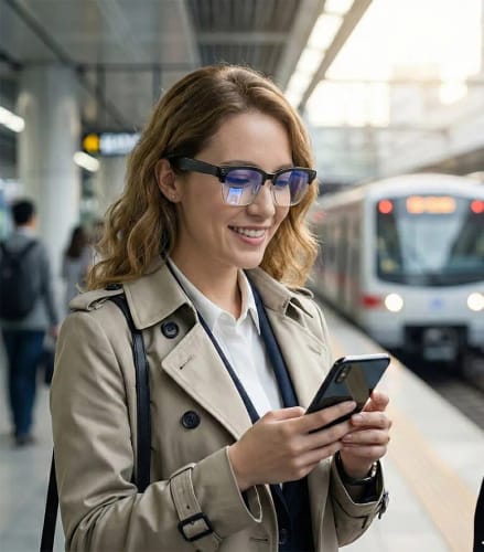 Customer photo review of 2026 New AI Smart Glasses 4K 8MP HD Camera Video 1080P 100+ Languages Translation WiFi Sunglasses Bluetooth Call Music Men Women