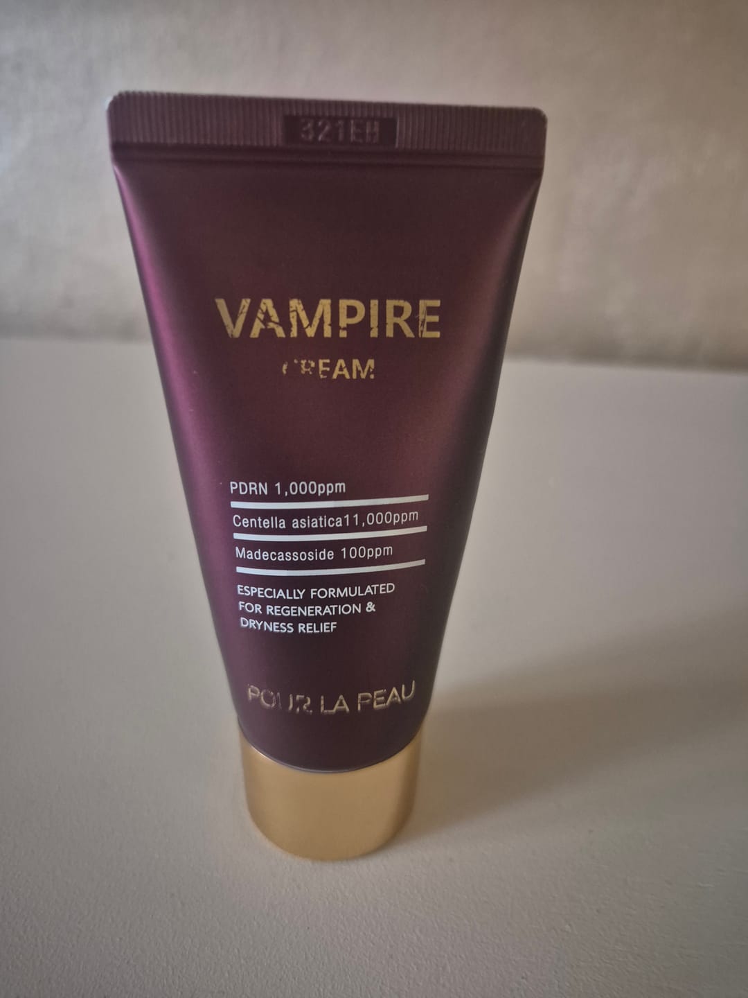Customer photo review of PDRN Хидратиращ крем за клетъчна регенерация VAMPIRE Cream Poul La Peau