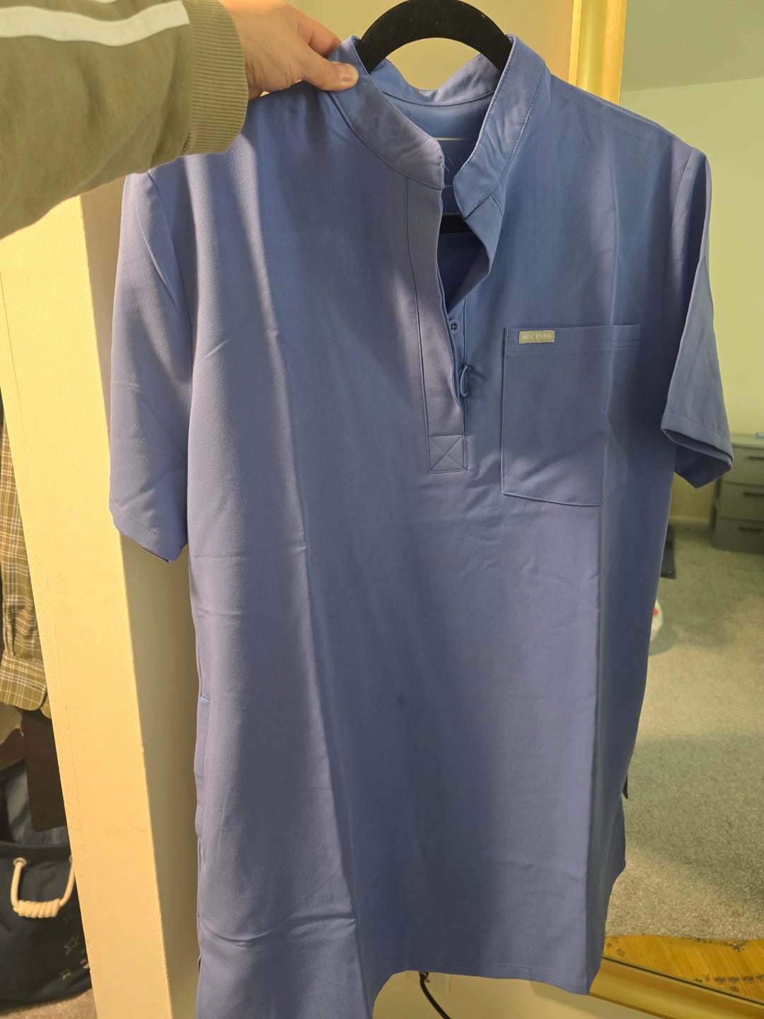 Customer photo review of The Balance Scrub Top 2.0