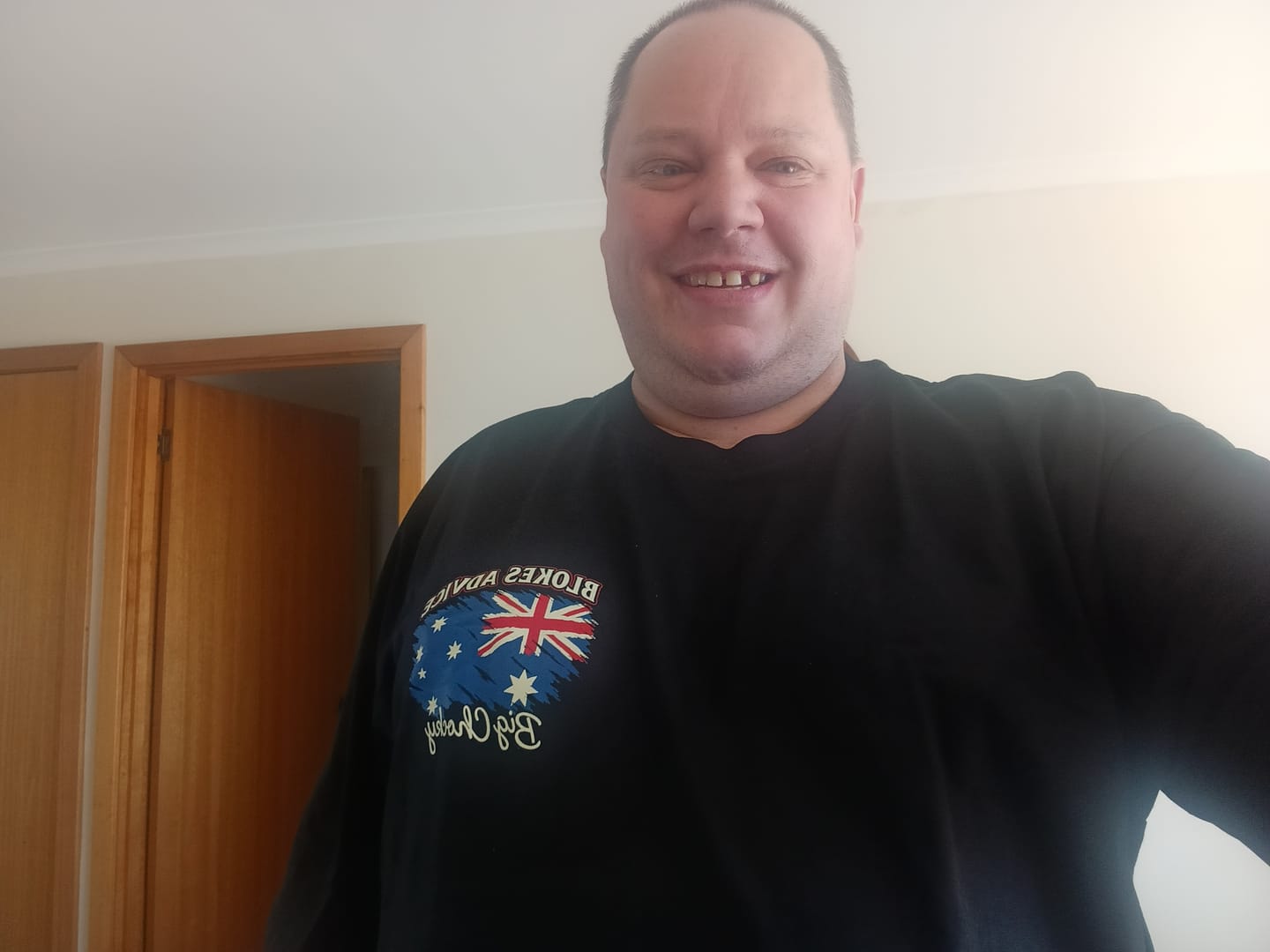 Customer photo review of Big Chocky | Aussie Day Tee