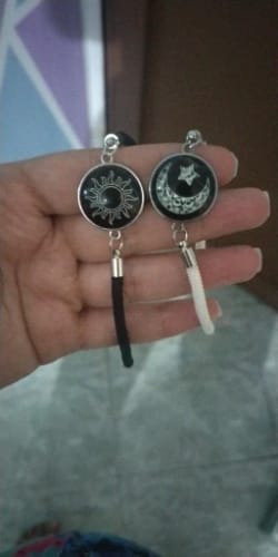 Customer photo review of Romantic Luminous Sun Moon Couple Bracelets for Women Men Handmade Braided Rope Matching Bracelet Valentine's Day Jewelry Gifts