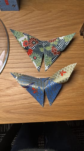 Customer photo review of Papier Japonais Washi Chiyogami - 15x15 cm