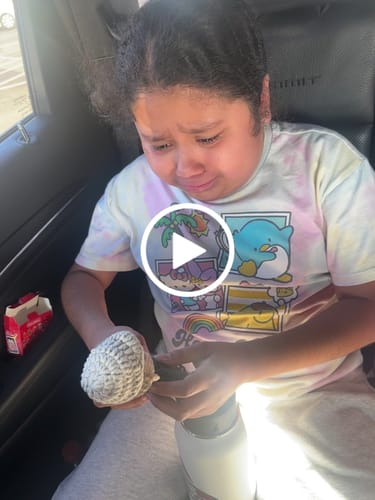 Customer video review of Dolly® Personalized Crochet Doll with Photo Card